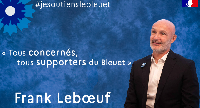 Frank Lebœuf, ambassadeur du Bleuet de France