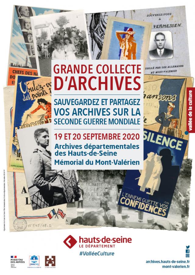 Appel à collecte d'archives liées à laSeconde Guerre mondiale dans les Hauts-de-Seine