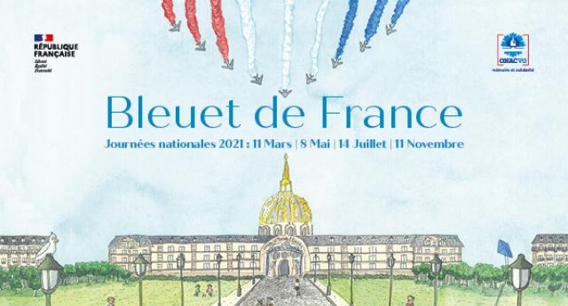 Affiche des campagnes de don 2021 du Bleuet de France
