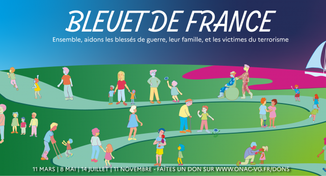 Le nouveau visuel de campagne du Bleuet de France pour 2022