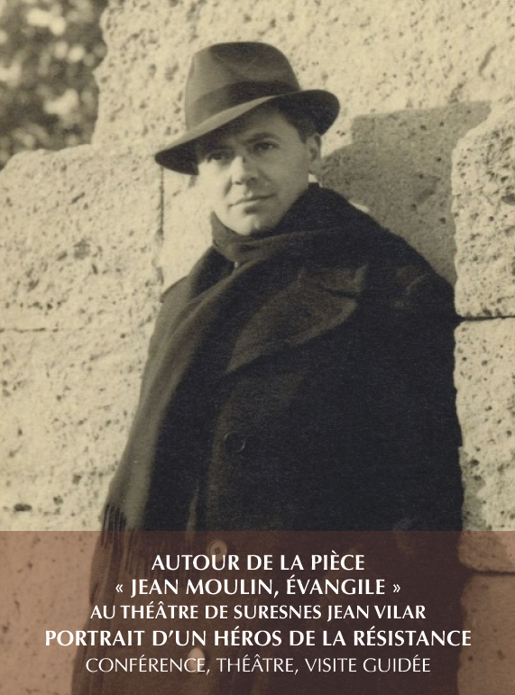 Affiche des événements autour de Jean Moulin au Mont Valérien, les 16 et 17 novembre 2018