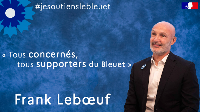 Frank Lebœuf est le nouvel ambassadeur du Bleuet de France