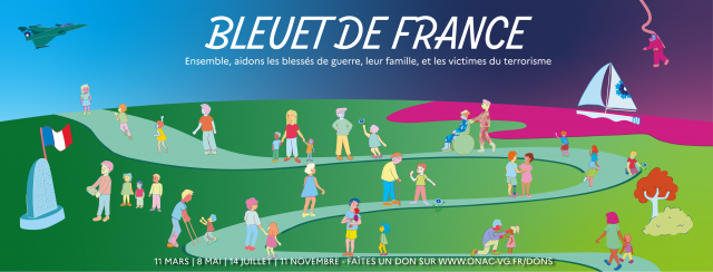 Le nouveau visuel de campagne du Bleuet de France pour 2022