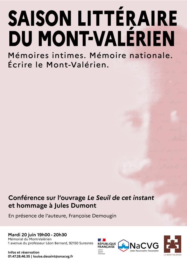 Nouvelle conférence pour la saison littéraire du Mont-Valérien