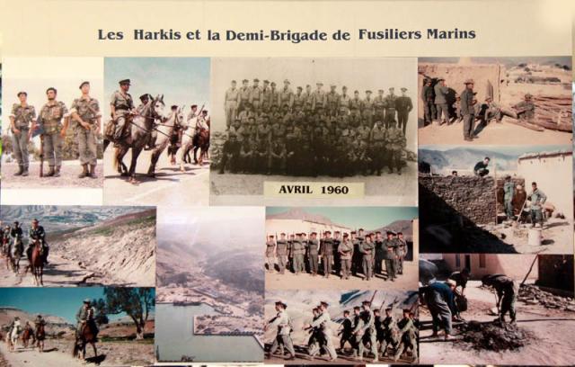 les harkis et la demi brigade de fusiliers marins