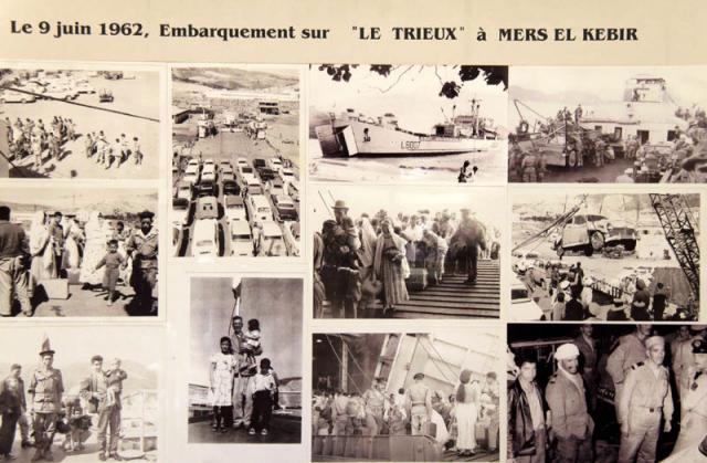 le 9 juin 1962, embarquement sur le Trieux à Mers el kebir