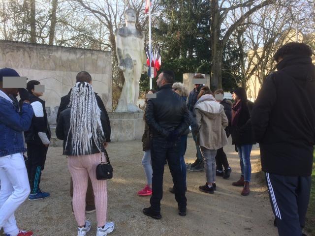 Le monument de la Résistance et de la Déportation place Jean Moulin