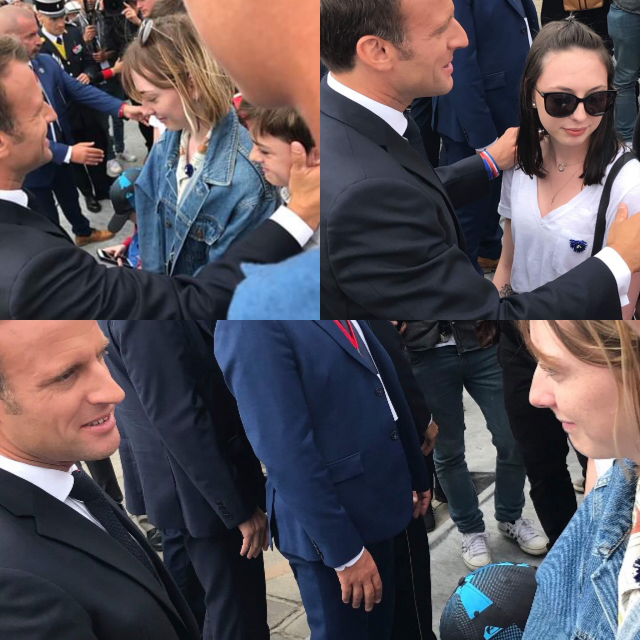 photo des pupilles avec Macron