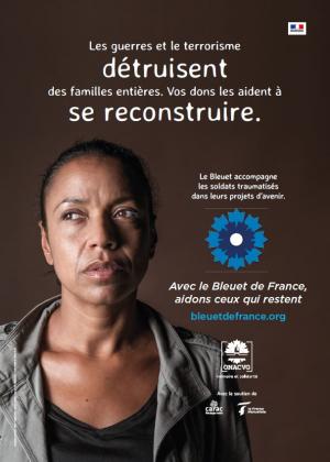 Campagne nationale d'appel aux dons au profit du Bleuet de France - Affiche 1